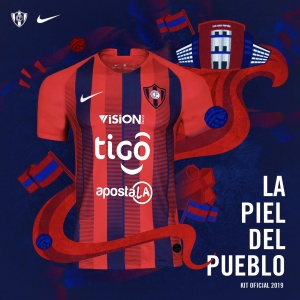 Cerro Porteño renovó como en cada inicio de temporada el diseño de su camiseta azulgrana para disputar los partidos de este 2019. (Foto @CCP1912oficial). 