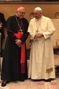 El Papa Francisco junto al cardenal venezolano Baltazar Porras.