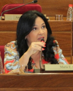 María Eugenia Bajac, senadora.